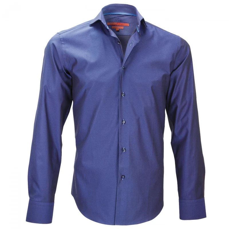 Chemise homme tissu armurée coupe cintrée HOOD Andrew Mac Allister