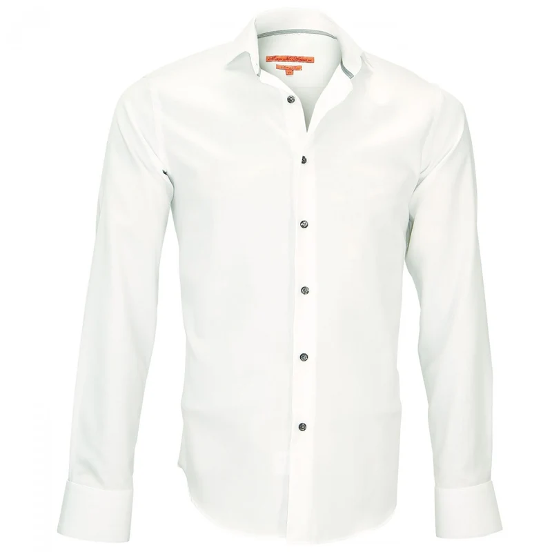 Chemise homme col Italien coupe cintrée HARRY Andrew Mac Allister