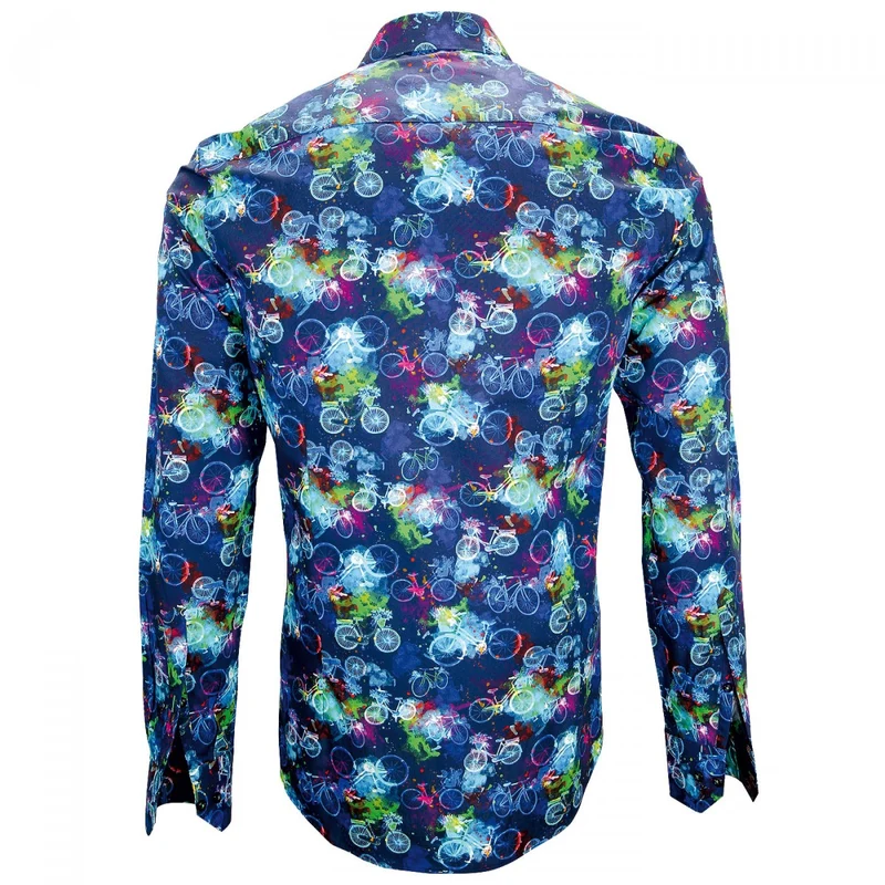 Chemise homme imprimée coupe cintrée BICYCLE Andrew Mac Allister
