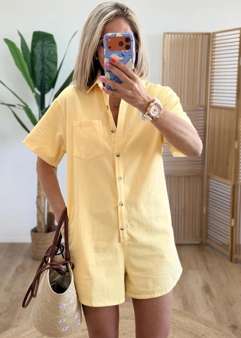 Combi short Dora jaune