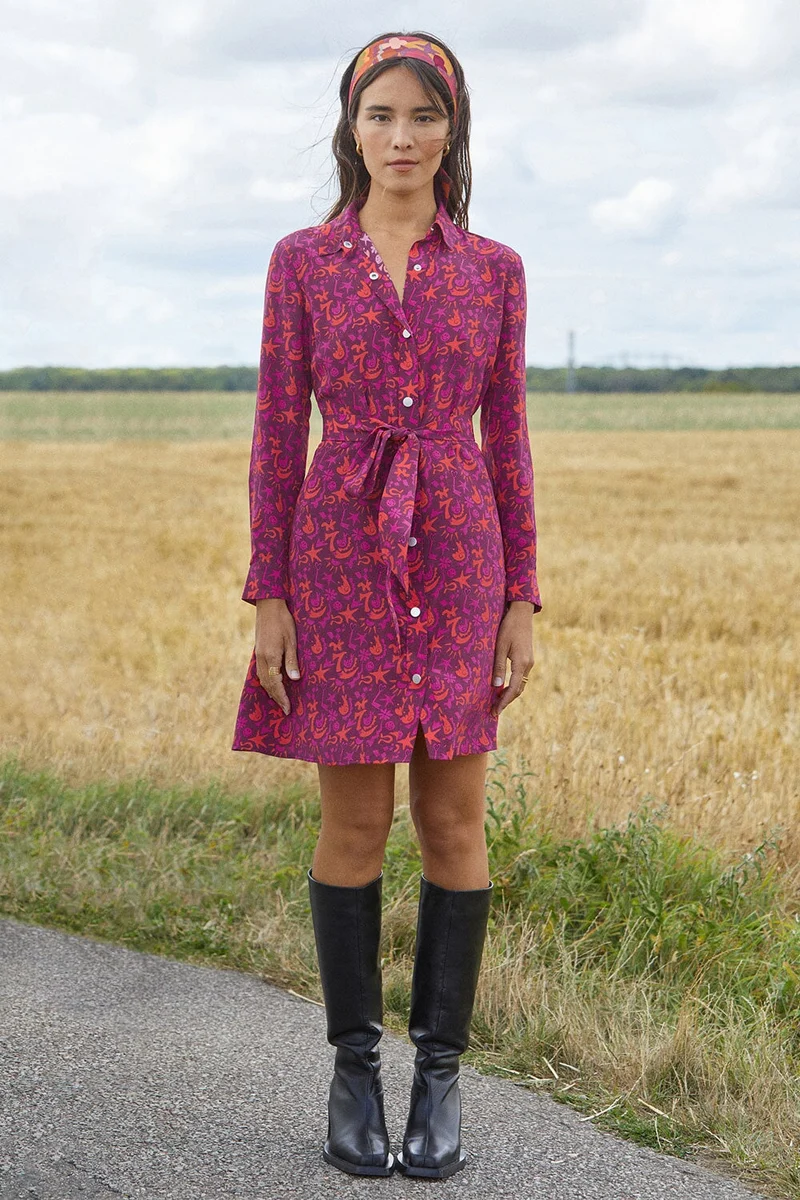 Robe Imprévisible en soie Grigri