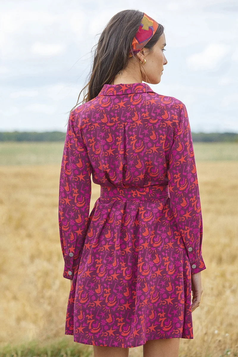 Robe Imprévisible en soie Grigri