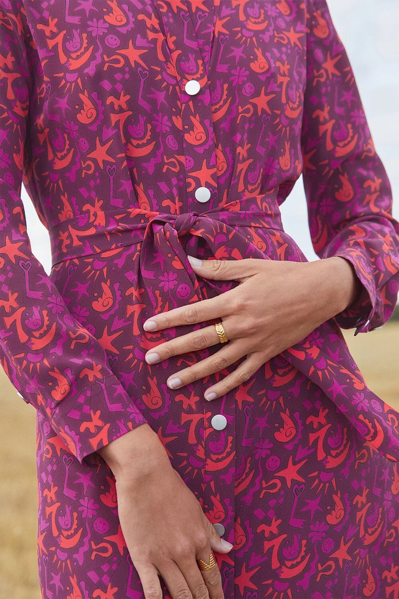 Robe Imprévisible en soie Grigri