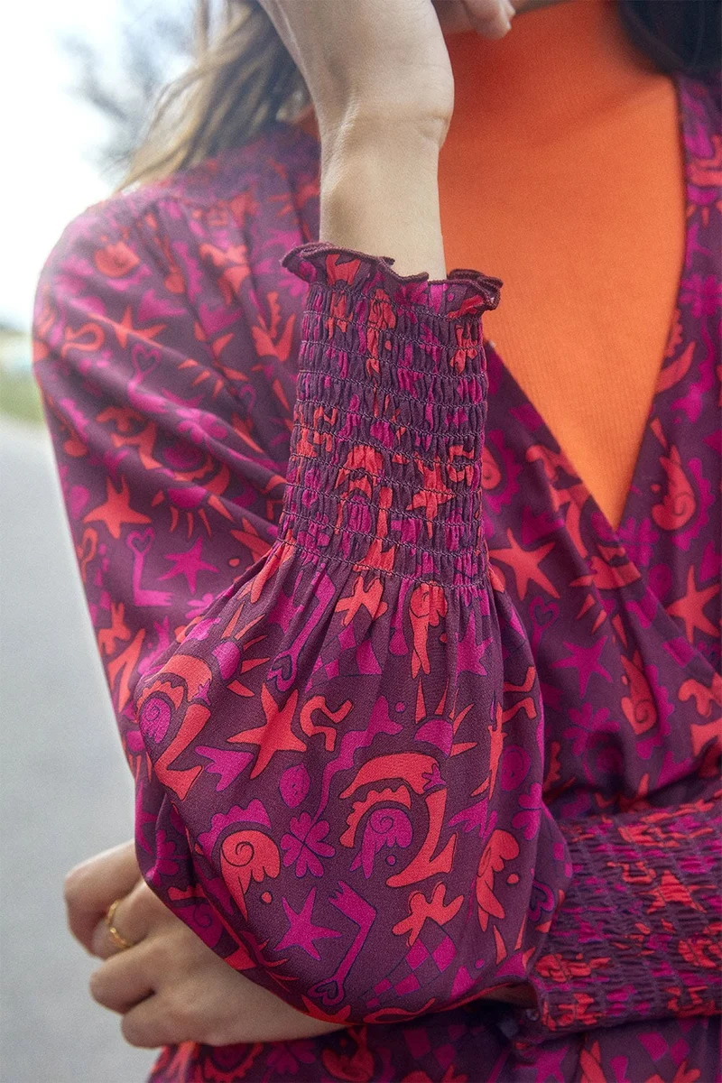 Robe Héroïne en soie Grigri