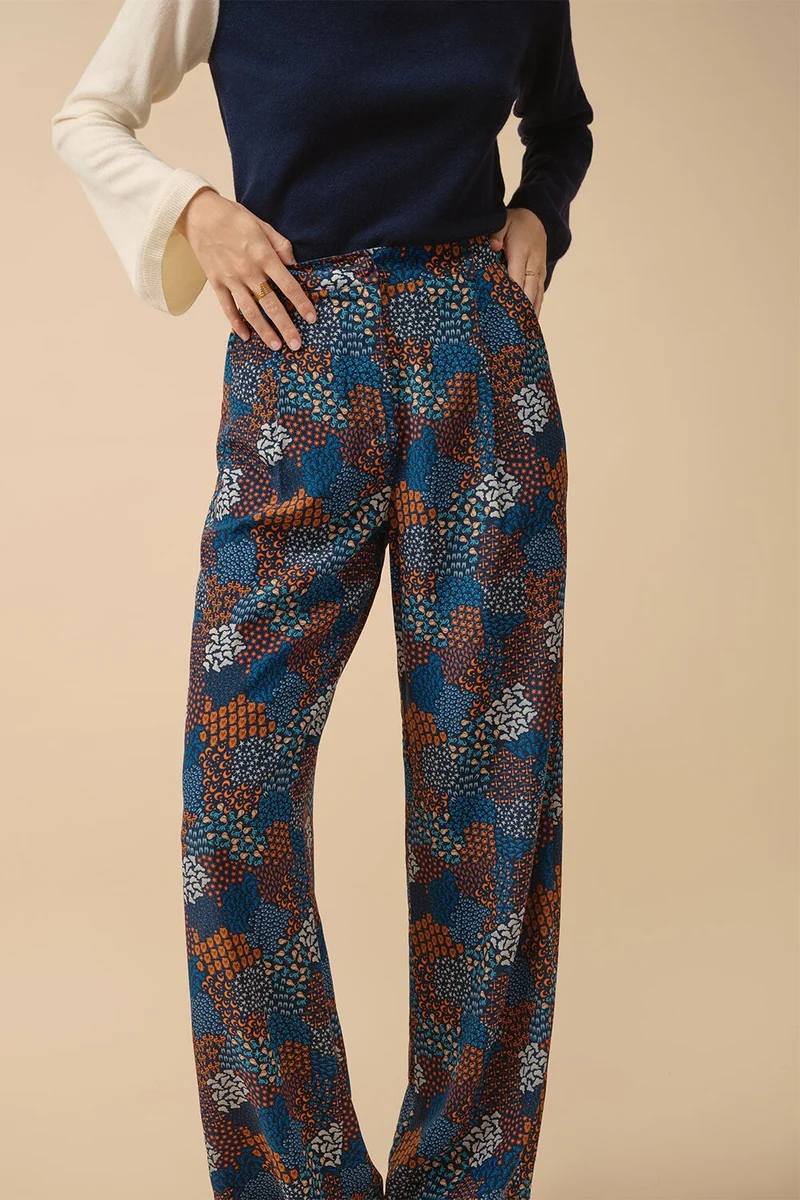 Pantalon Olympe en soie Zodiac