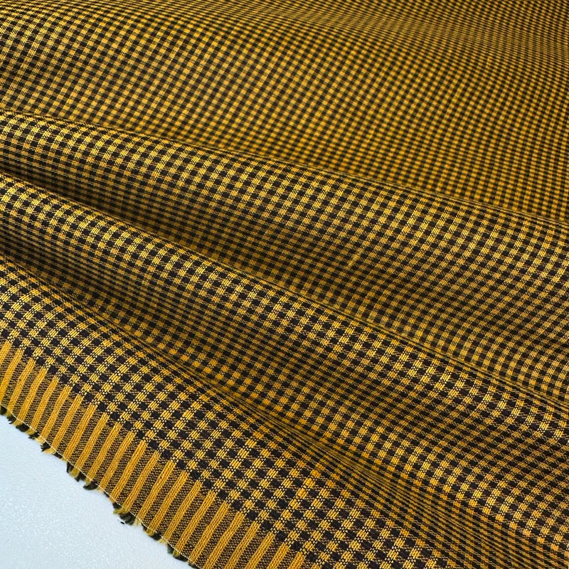 Tissu Lin Viscose - Carreaux, Alice