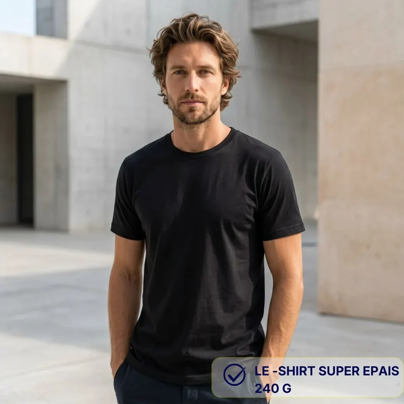 T-shirt homme noir LE 240