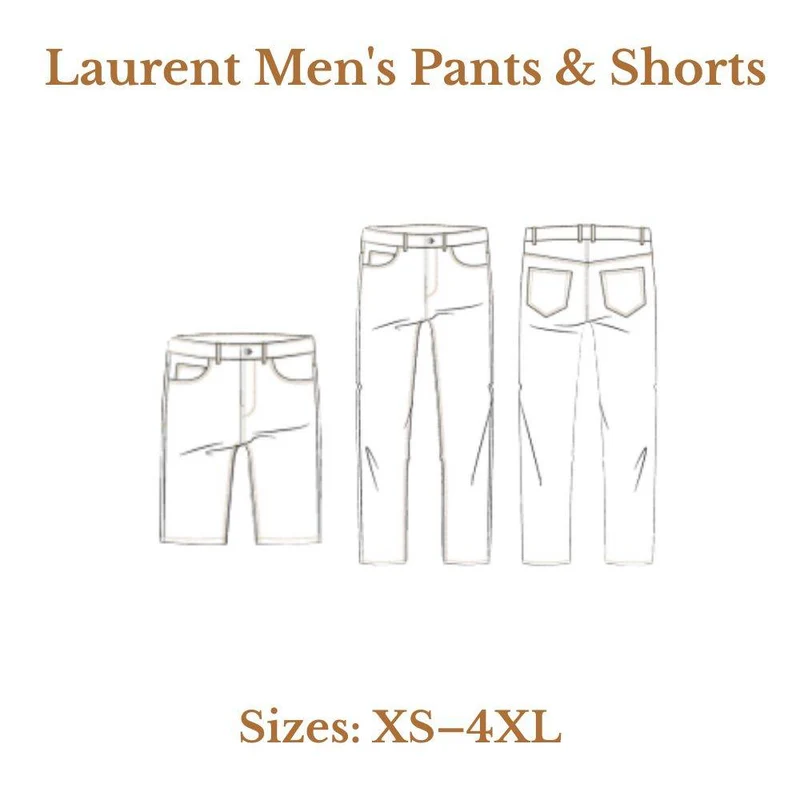 PATRON DE COUTURE PDF | Pantalon & Short Homme Laurent | Maéli Paris | FRANÇAIS SEULEMENT