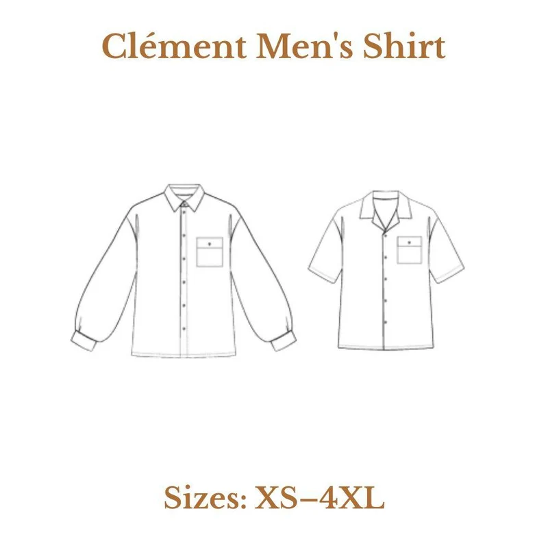 PATRON DE COUTURE PDF | Chemise Homme Clément | Maéli Paris | FRANÇAIS SEULEMENT