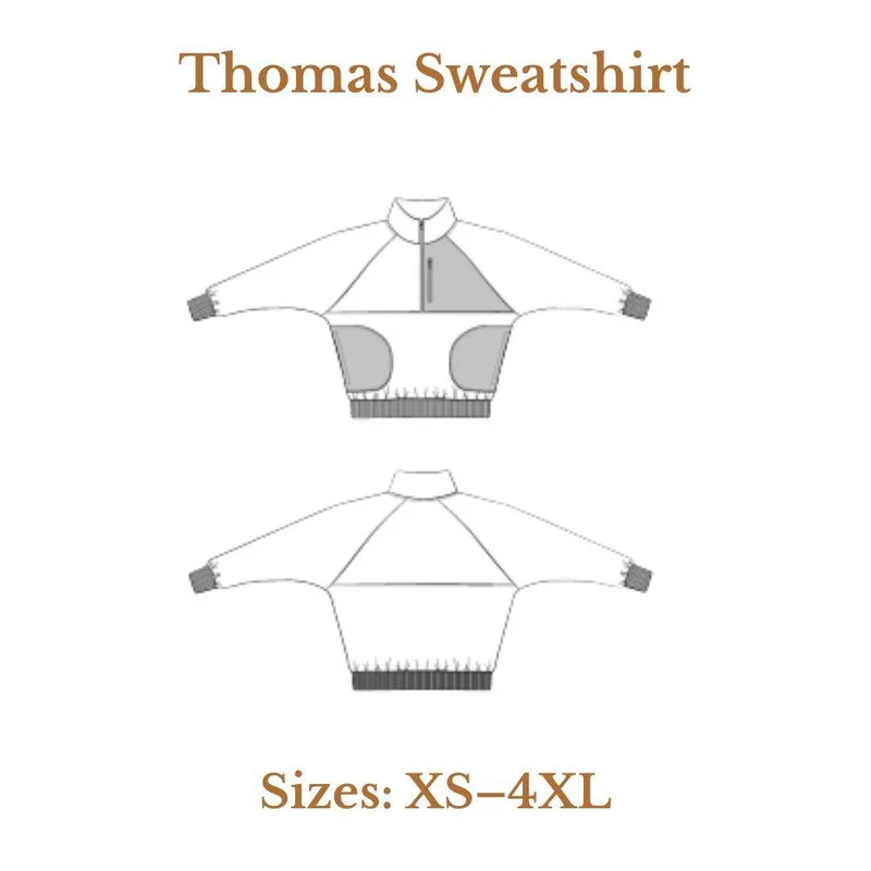 PATRON DE COUTURE PDF | Sweatshirt Thomas | Maéli Paris | FRANÇAIS SEULEMENT