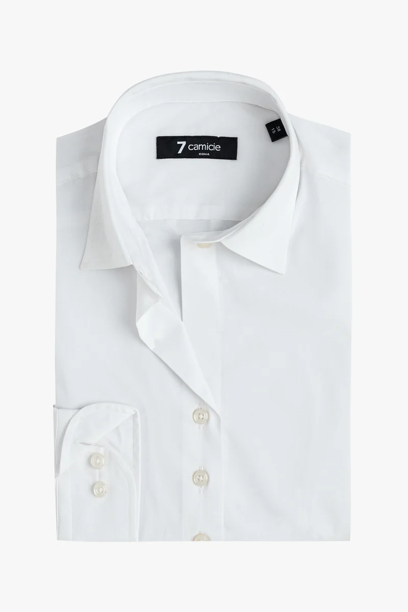 Linda Essentials Poplin Stretch Women Shirt White