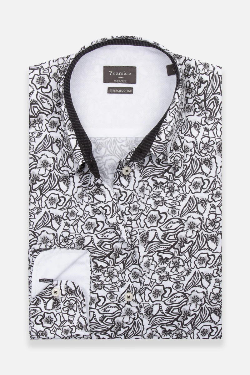 Poplin Stretch Women’s Shirt White Black