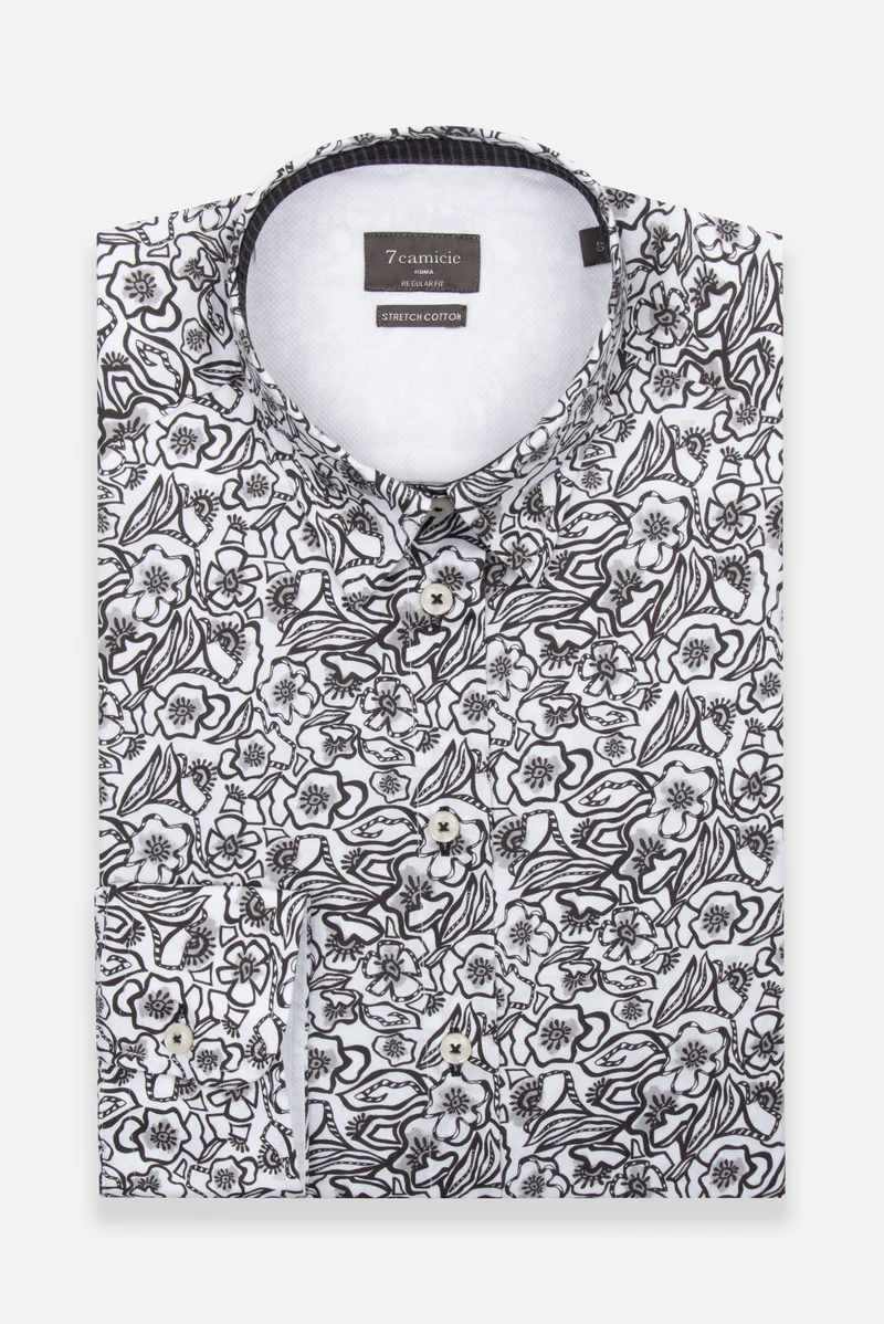 Poplin Stretch Women’s Shirt White Black