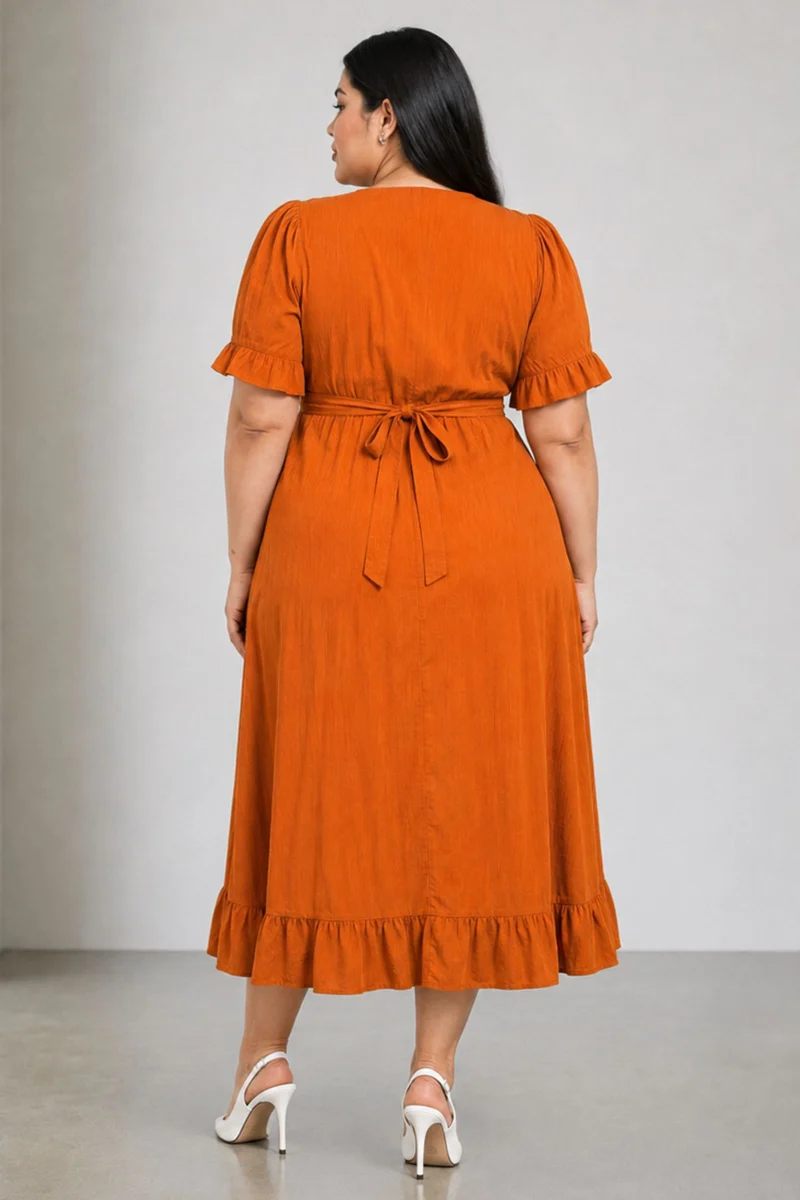 Musto|Viscose Highlow Wrap Dress