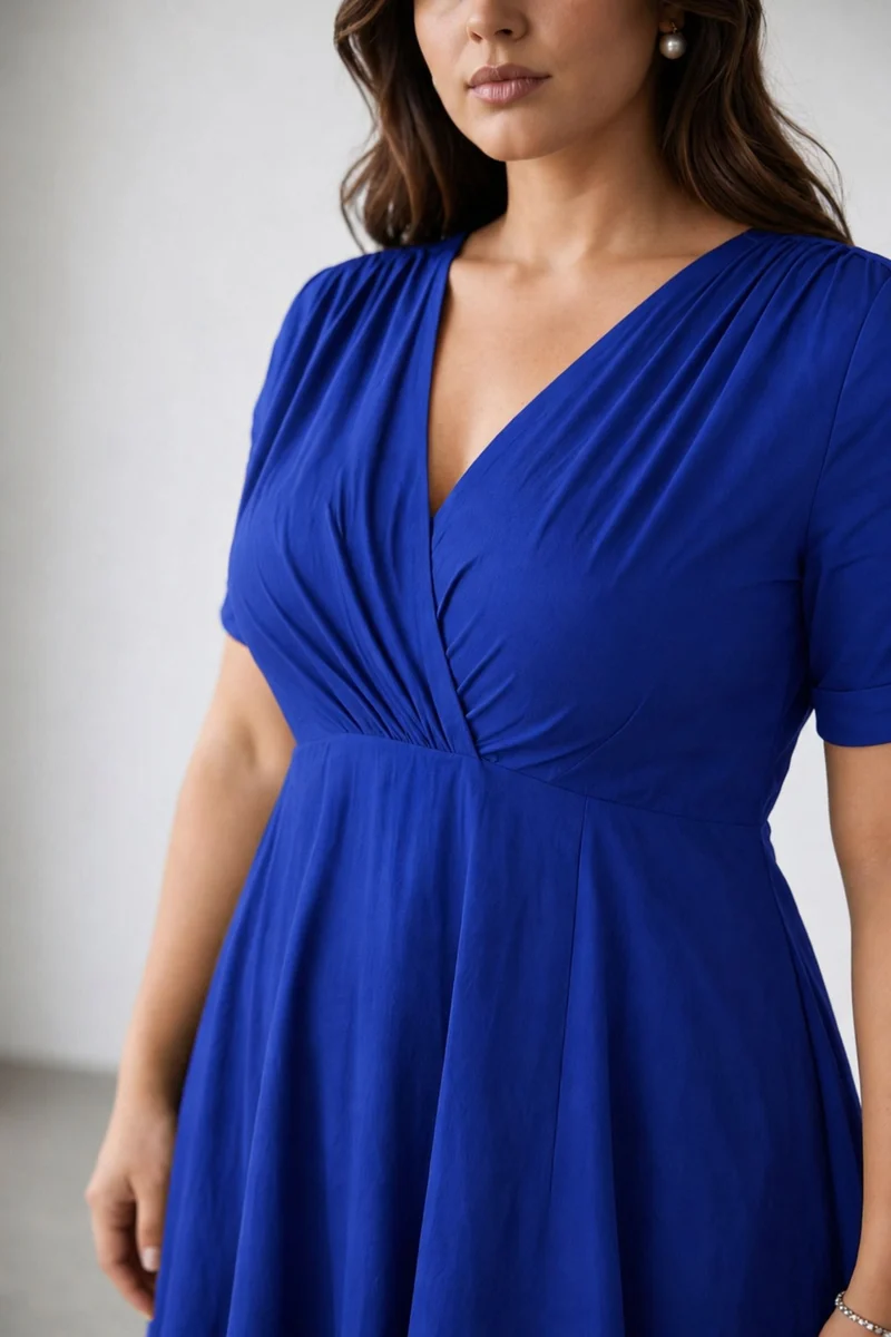 Briova|Cotton Fit And Flare Midi Dress