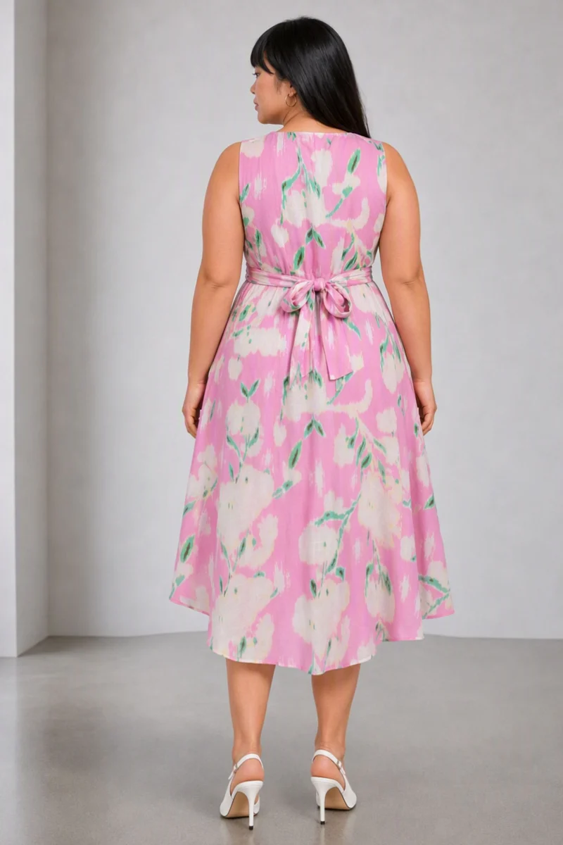 Cielo|Printed Twist Knot Dress