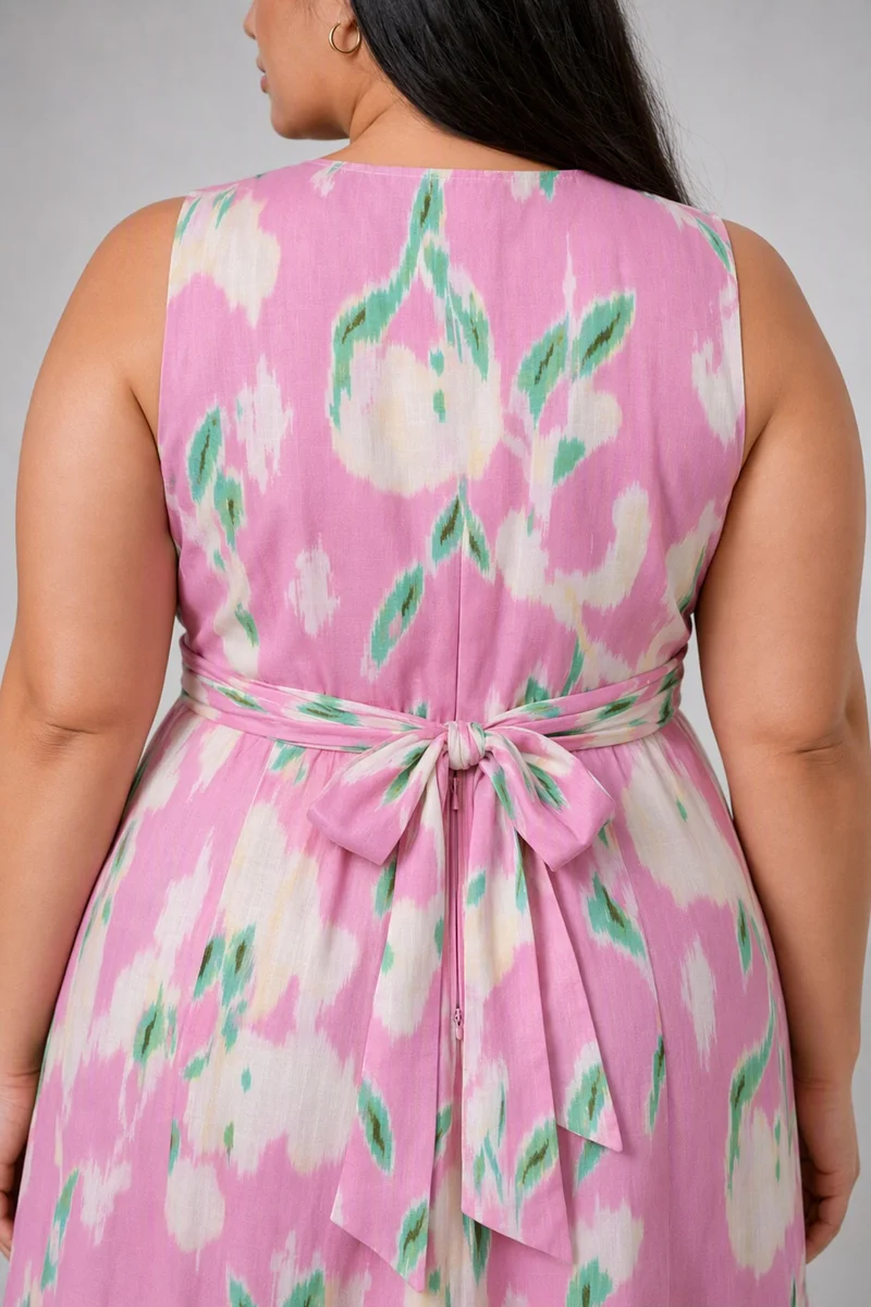 Cielo|Printed Twist Knot Dress