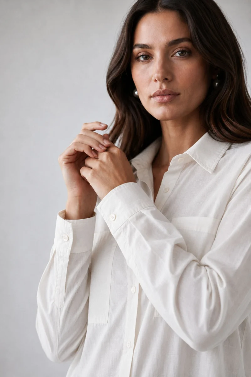 Savio|Relaxed Cotton Linen Longline Shirt