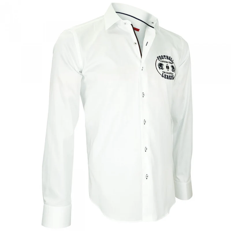 Chemise homme brodée coupe cintrée SUPERBALL Andrew Mac Allister