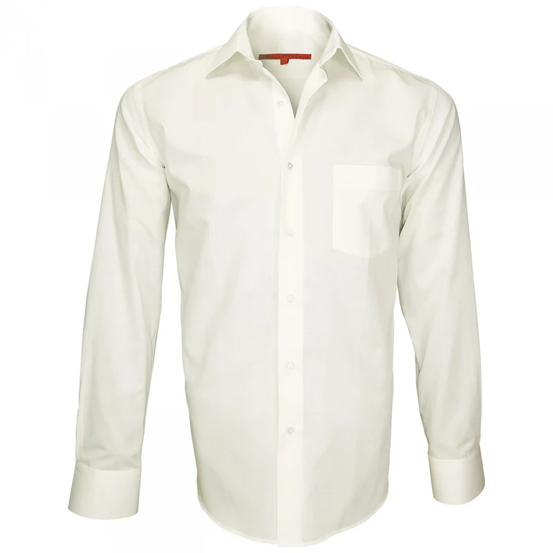 Chemise homme tissu armuré coupe droite SAINT JAMES Andrew Mac Allister