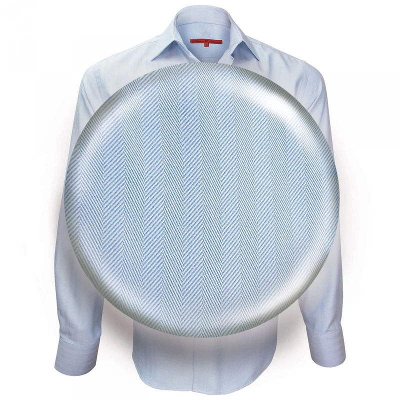 Chemise homme tissu armuré coupe droite SAINT JAMES Andrew Mac Allister