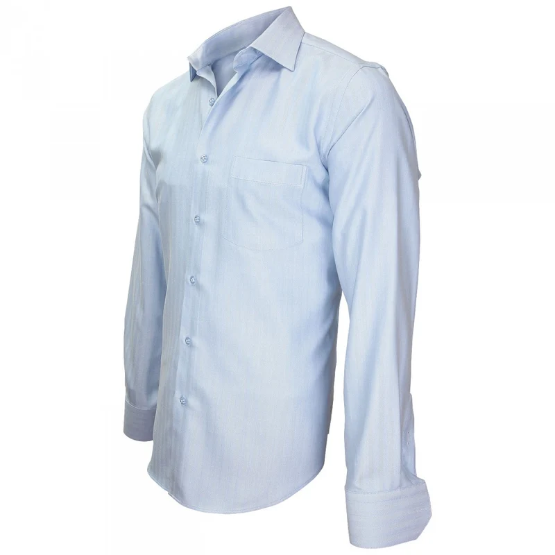 Chemise homme tissu armuré coupe droite SAINT JAMES Andrew Mac Allister