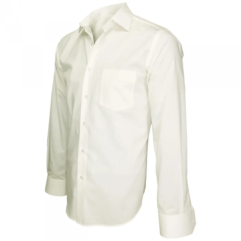 Chemise homme tissu armuré coupe droite SAINT JAMES Andrew Mac Allister