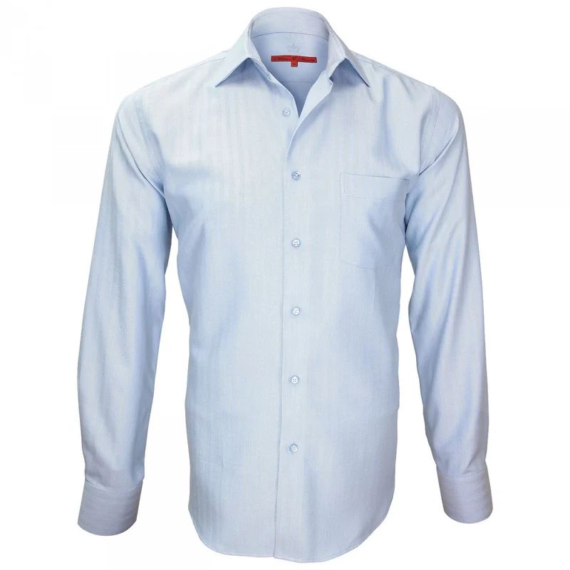 Chemise homme tissu armuré coupe droite SAINT JAMES Andrew Mac Allister