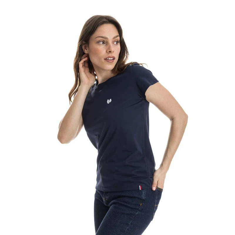 T-shirt Femme Bleu Marine - Cœur