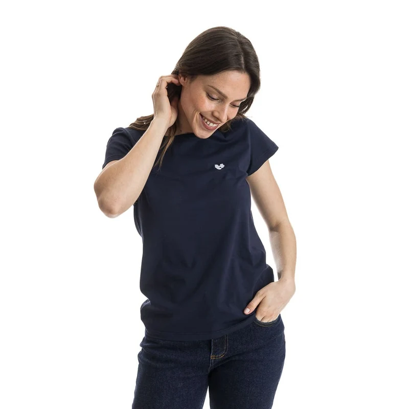 T-shirt Femme Bleu Marine - Cœur