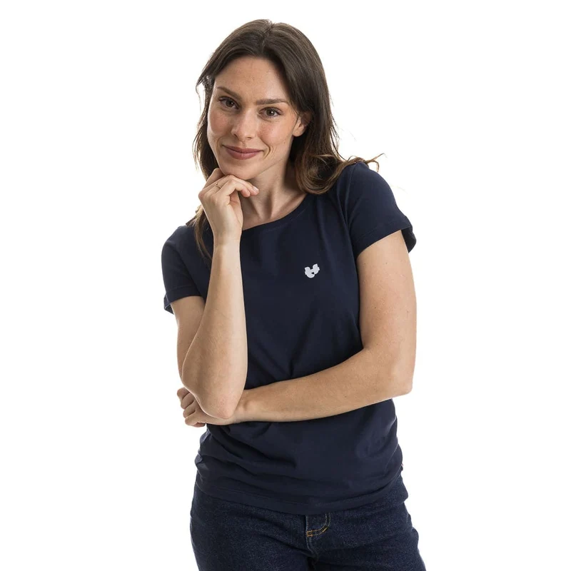 T-shirt Femme Bleu Marine - Cœur