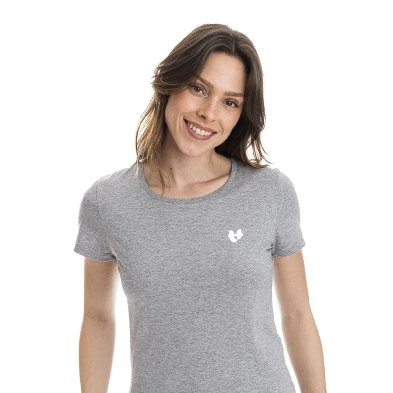T-shirt Femme Gris - Cœur