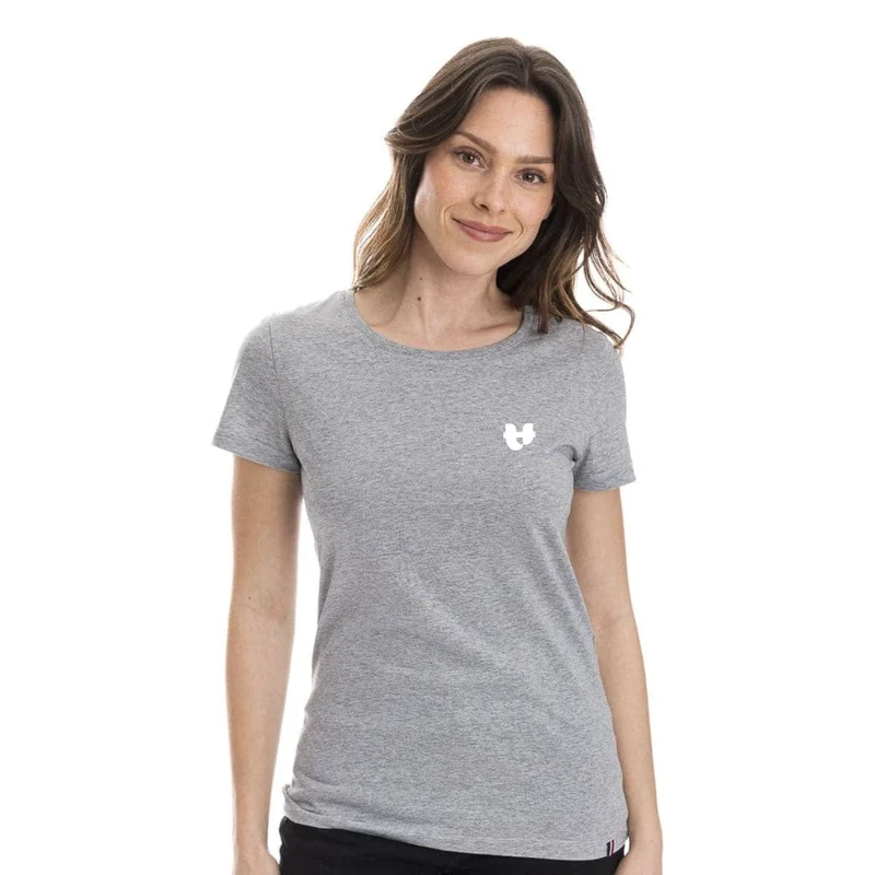 T-shirt Femme Gris - Cœur