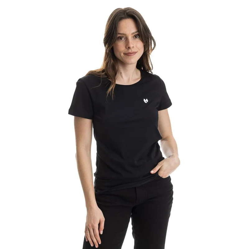 T-shirt Femme Noir - Cœur