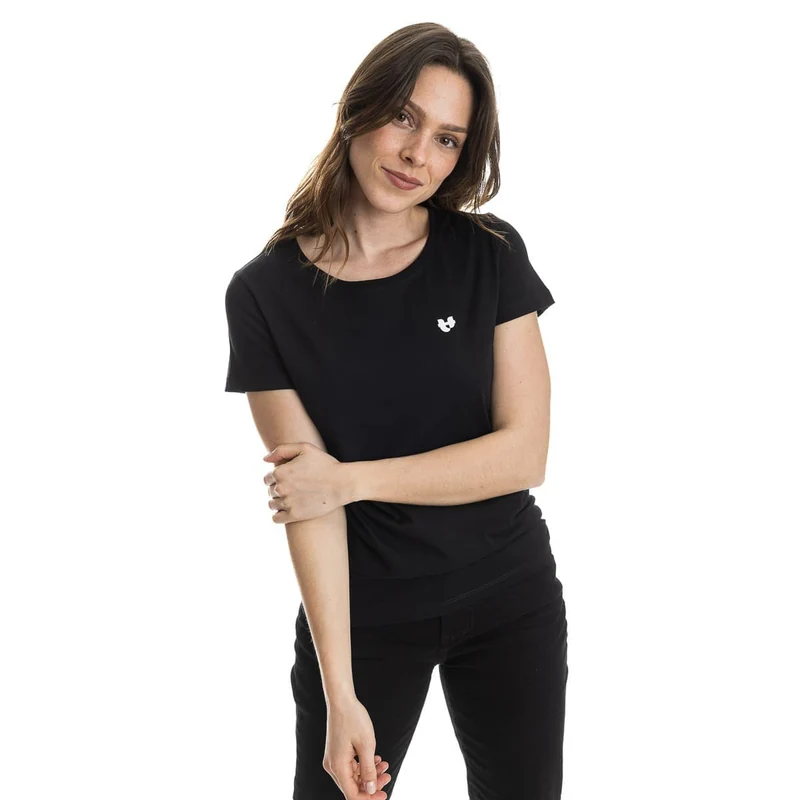 T-shirt Femme Noir - Cœur