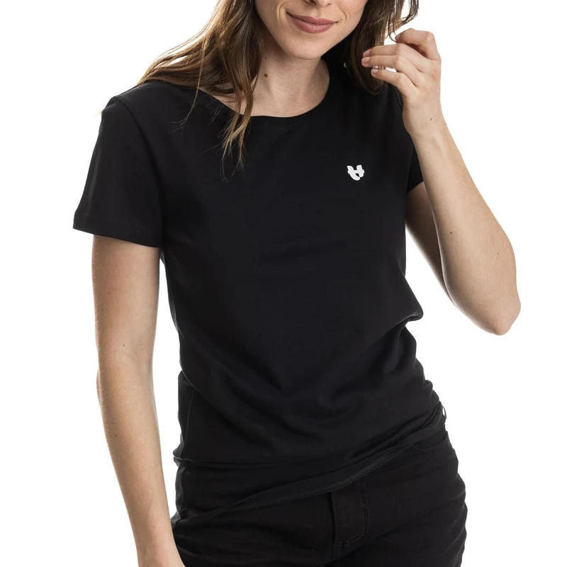 T-shirt Femme Noir - Cœur