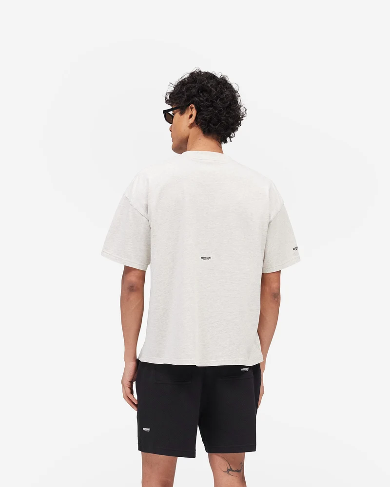 Micro Owners Club T-Shirt - Cream Marl