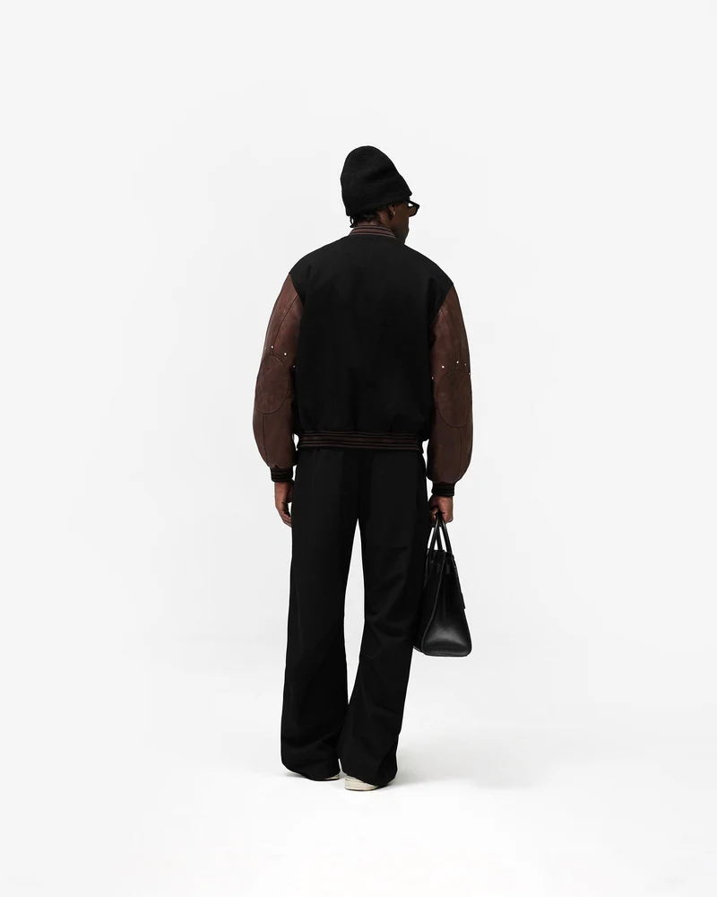 Varsity Bomber - Jet Black