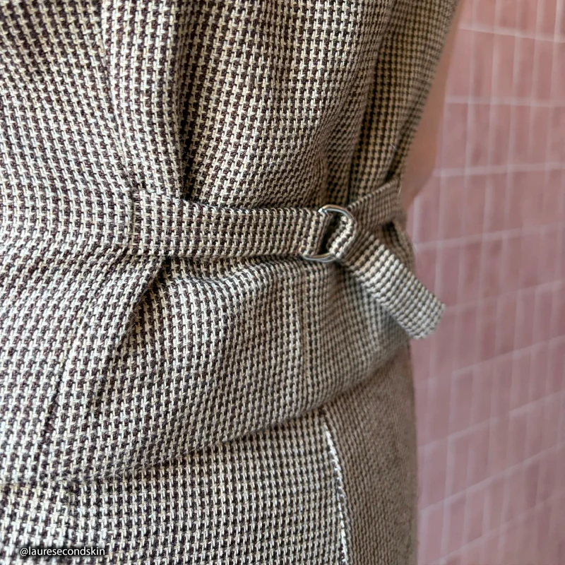 Tissu Tailleur, Lin - Pied de poule, Goito
