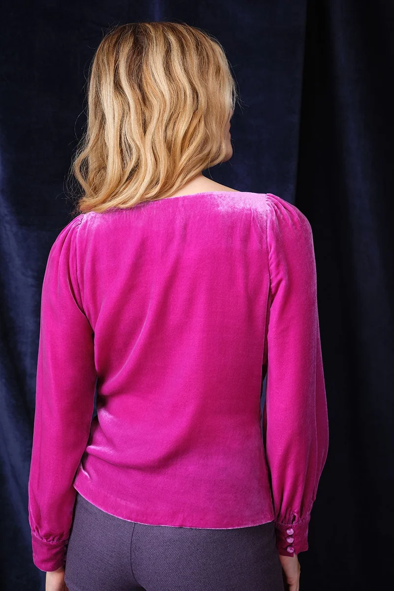 Blouse Coquette Magenta