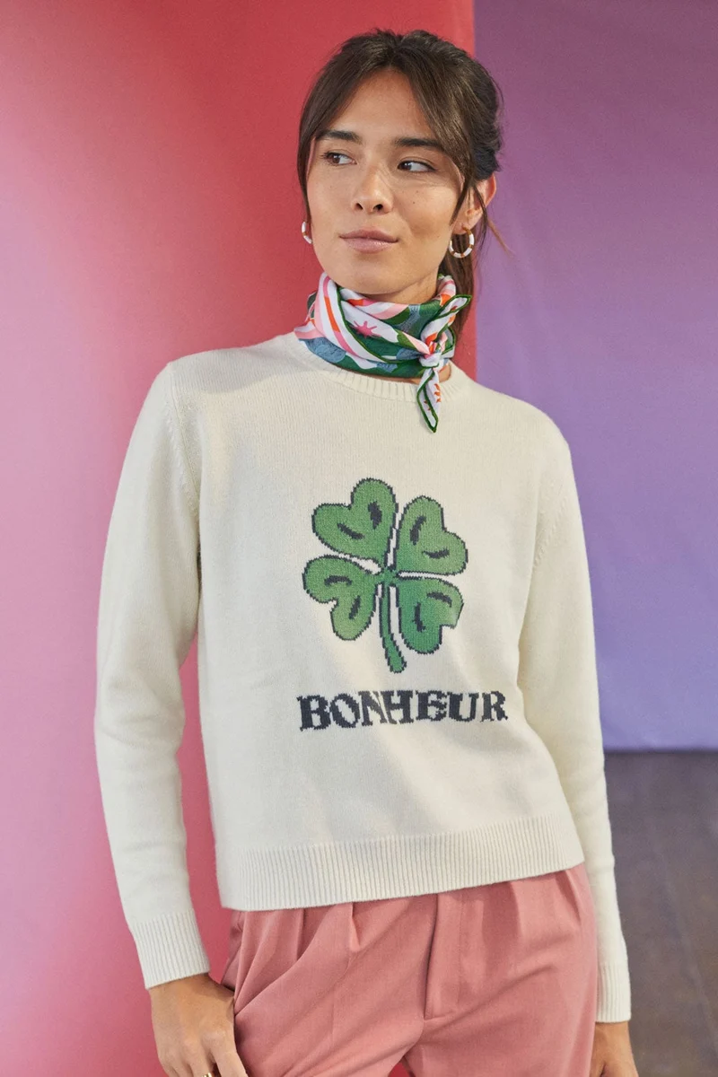 Pull Bonheur en laine