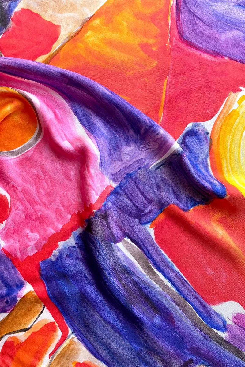 Foulard en soie Délices