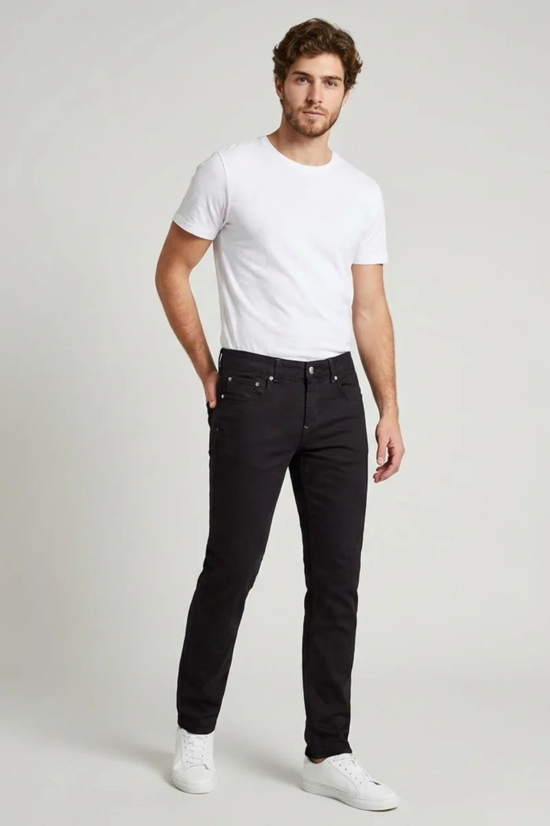 Cotton Stretch Man Pant Black