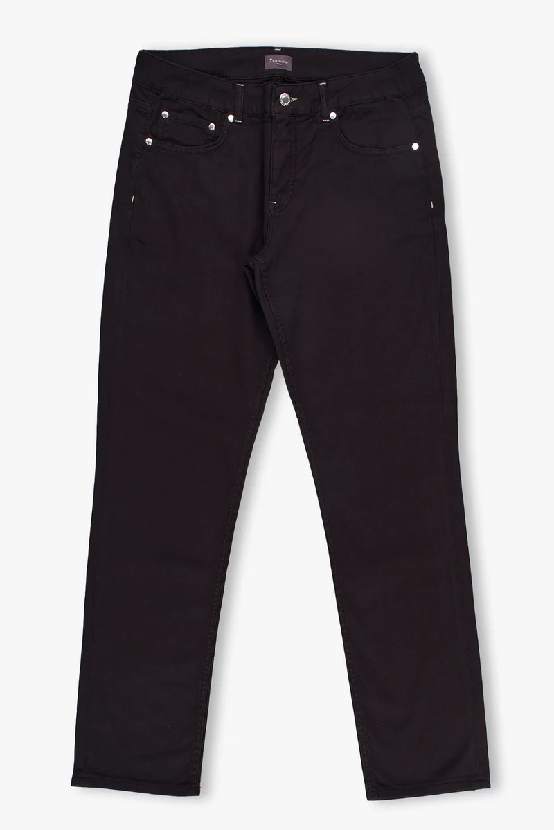 Cotton Stretch Man Pant Black