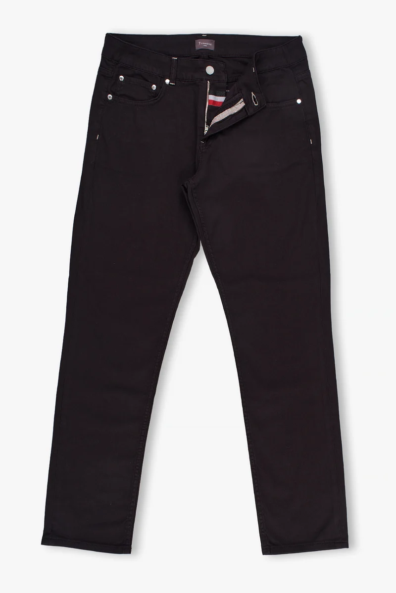 Cotton Stretch Man Pant Black