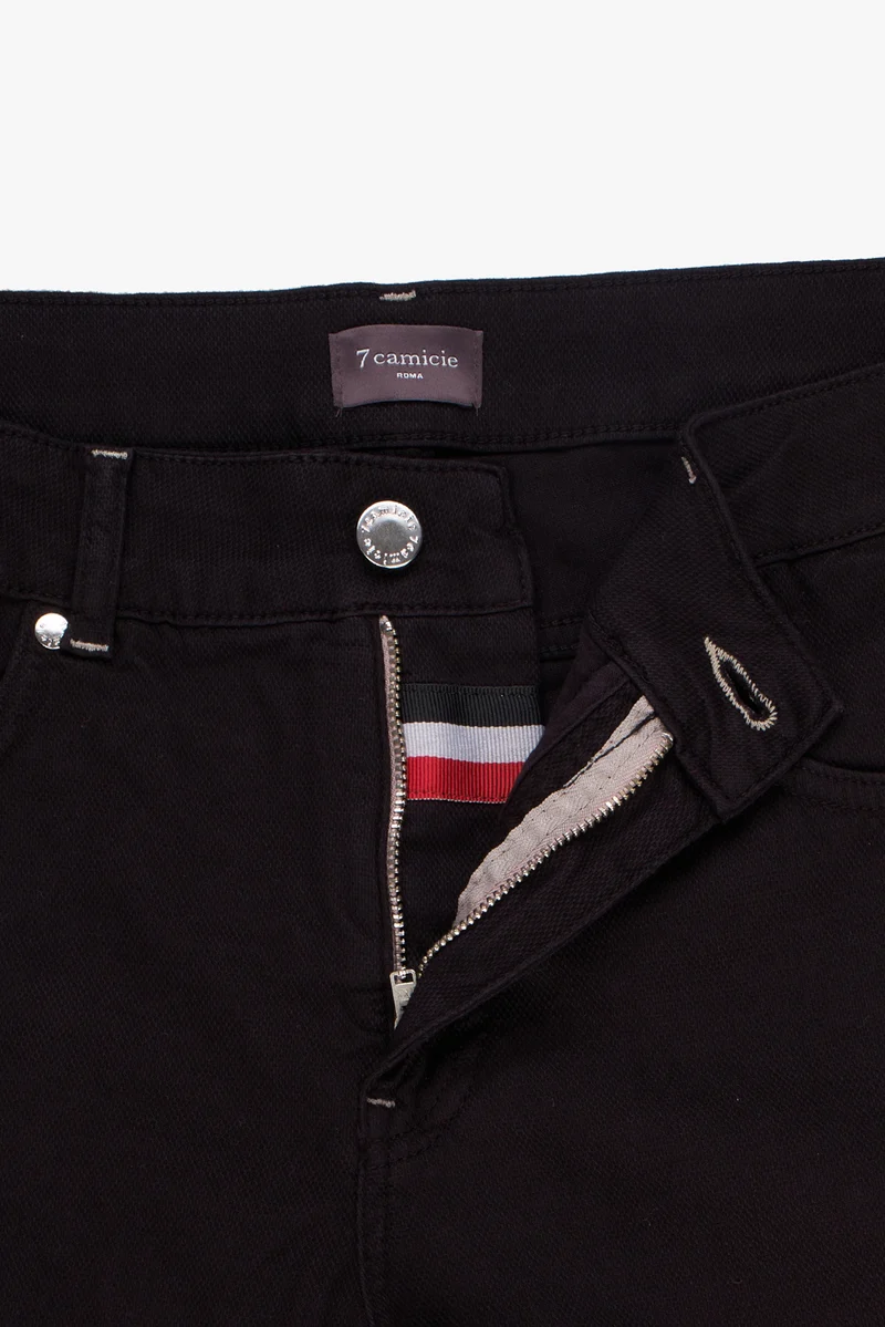 Cotton Stretch Man Pant Black