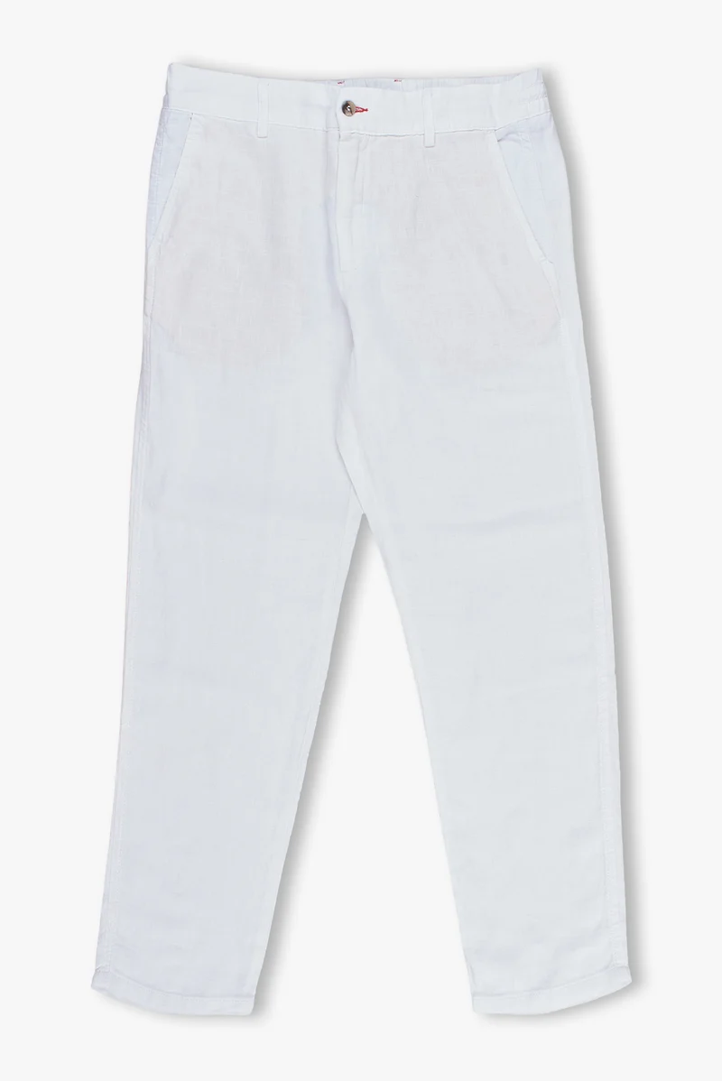 Linen Man Pant White