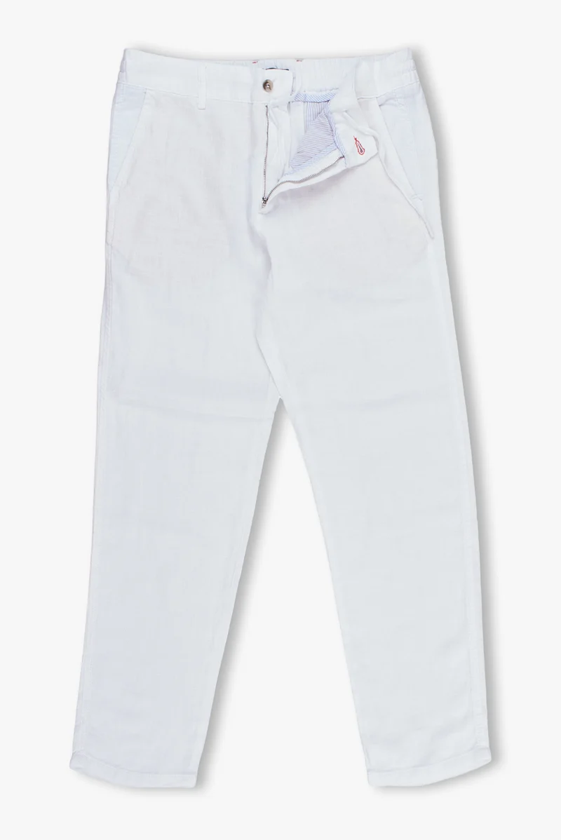 Linen Man Pant White