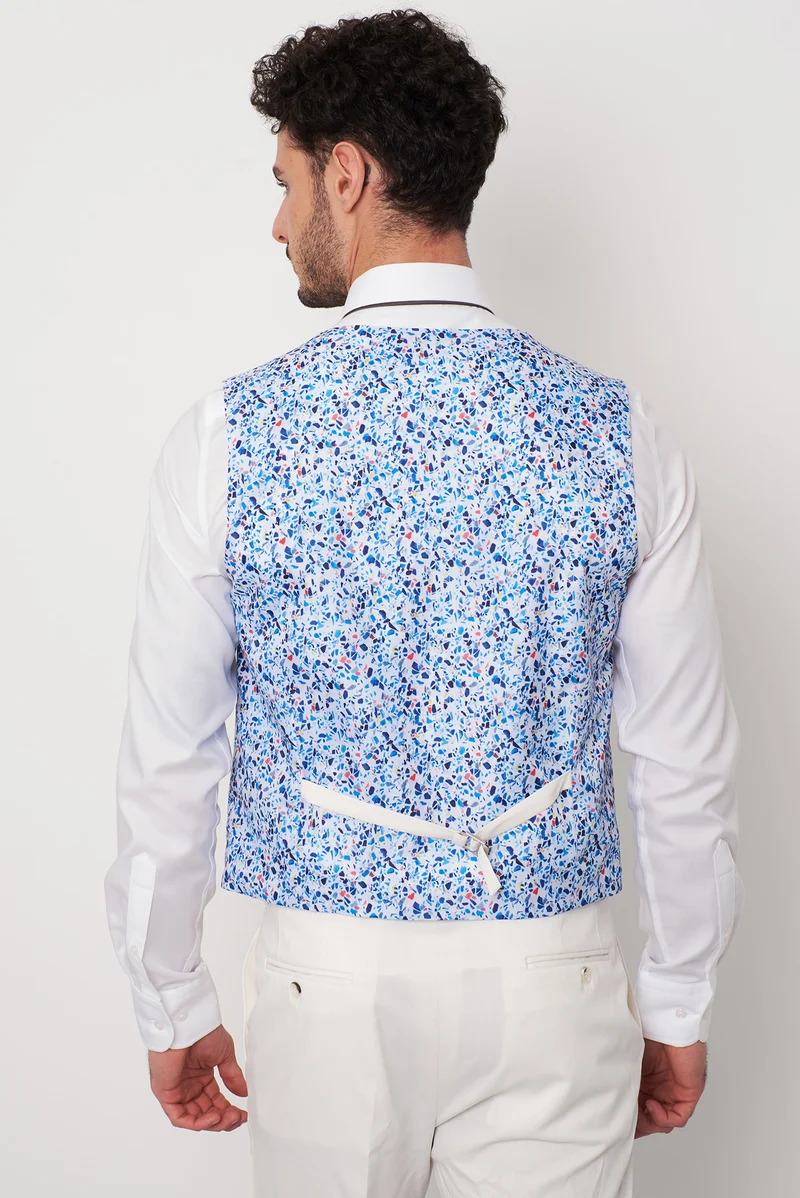 Man Waistcoat White