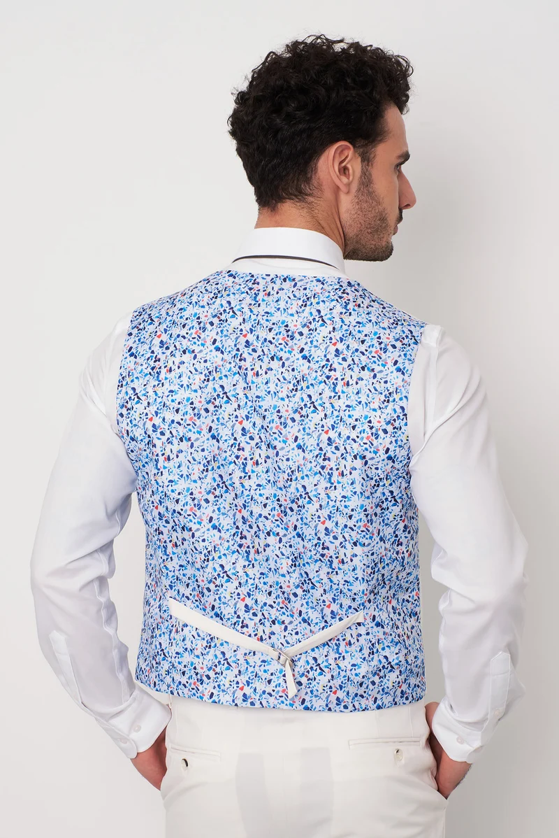 Man Waistcoat White